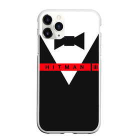Чехол для iPhone 11 Pro Max матовый с принтом Hitman III в Курске, Силикон |  | Тематика изображения на принте: hitman | hitman 3 | hitman iii | бабочка | костюм | красный | надпись | хитман | хитман 3