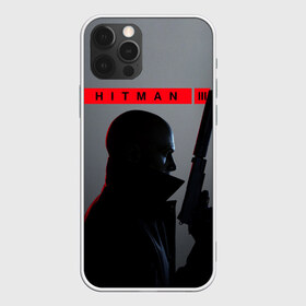 Чехол для iPhone 12 Pro Max с принтом Hitman III в Курске, Силикон |  | hitman | hitman 3 | hitman iii | красный | надпись | хитман | хитман 3