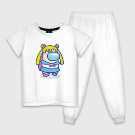 Детская пижама хлопок с принтом Among Us Sailor Moon в Курске, 100% хлопок |  брюки и футболка прямого кроя, без карманов, на брюках мягкая резинка на поясе и по низу штанин
 | anime | аниме | игра | предатель