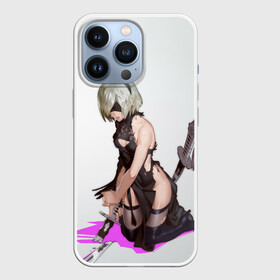 Чехол для iPhone 13 Pro с принтом NIER AUTOMATA   2B в Курске,  |  | 2b | 2b nier automata | a2 | anime | girl | nier | nier automata | nier: automata | sword | yorha | аниме | девочка | девушка | игра | игры | меч | ниер | ниер автомата | ниир автомата | ньер автомата | туби