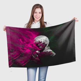 Флаг 3D с принтом 2452 в Курске, 100% полиэстер | плотность ткани — 95 г/м2, размер — 67 х 109 см. Принт наносится с одной стороны | 452452