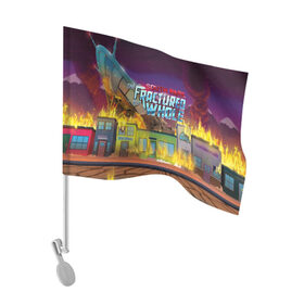 Флаг для автомобиля с принтом Южный Парк South Park в Курске, 100% полиэстер | Размер: 30*21 см | south park | ubisoft | woodland critter christmas | кенни | мультсериал | стэн | южный парк