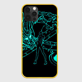 Чехол для iPhone 12 Pro Max с принтом Neon Dragon в Курске, Силикон |  | dragon | neon | девушка | дракон | маска | неоновый | полосы | текстуры | узоры | фигуры | черный