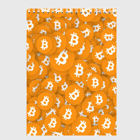 Скетчбук с принтом Я БИТКОИН I AM BITCOIN в Курске, 100% бумага
 | 48 листов, плотность листов — 100 г/м2, плотность картонной обложки — 250 г/м2. Листы скреплены сверху удобной пружинной спиралью | Тематика изображения на принте: bitcoin | btc | биткоин | валюта | деньги | криптовалюта