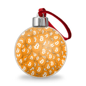 Ёлочный шар с принтом Я БИТКОИН / I AM BITCOIN в Курске, Пластик | Диаметр: 77 мм | Тематика изображения на принте: bitcoin | btc | биткоин | валюта | деньги | криптовалюта