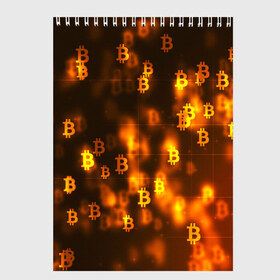 Скетчбук с принтом BITCOIN KRYPTONATE в Курске, 100% бумага
 | 48 листов, плотность листов — 100 г/м2, плотность картонной обложки — 250 г/м2. Листы скреплены сверху удобной пружинной спиралью | bitcoin | btc | биткоин | валюта | деньги | криптовалюта