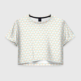 Женская футболка Crop-top 3D с принтом узор четыре элемента в Курске, 100% полиэстер | круглая горловина, длина футболки до линии талии, рукава с отворотами | doodle | вода | воздух | земля | значки | огонь | узор | элементы