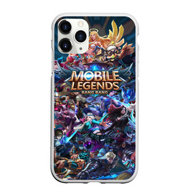 Чехол для iPhone 11 Pro Max матовый с принтом Mobile Legends (Z) в Курске, Силикон |  | 515 unite | bang bang | battle arena | moba | mobile legends | mobile legends bang bang | online battle arena