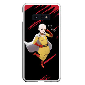 Чехол для Samsung S10E с принтом One Punch Girl в Курске, Силикон | Область печати: задняя сторона чехла, без боковых панелей | anime | one punch girl | one punch man | аниме | анимэ | бэнг | ван панч мэн | ванпанчмен | генос | кинг | сайтама | соник | супер герой | торнадо | уан панч гирл | уан панч мен