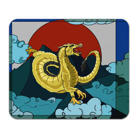 Коврик для мышки прямоугольный с принтом Китайский дракон в Курске, натуральный каучук | размер 230 х 185 мм; запечатка лицевой стороны | дракон | китайский дракон