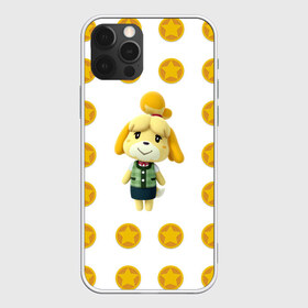 Чехол для iPhone 12 Pro Max с принтом Animal crossing - Isabelle в Курске, Силикон |  | animal crossing | isabelle | детский | желтый | игра | изабелла | изабель | компьютерный | кроссинг | монеты | персонаж | подарок | узор | энимал кросинг