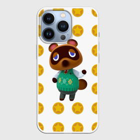 Чехол для iPhone 13 Pro с принтом Animal crossing   Nook в Курске,  |  | Тематика изображения на принте: animal crossing | nook | детский | желтый | игра | компьютерный | кроссинг | монеты | нок | нук | персонаж | подарок | том нук | узор | энимал кросинг