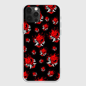 Чехол для iPhone 12 Pro Max с принтом SAMURAI 2077 PATTERN в Курске, Силикон |  | Тематика изображения на принте: 2019 | cd project red | cyberpunk 2077 | cyberpunk fashion | hacker | keanu reeves | maelstrom | militech | night city | quadra | samurai | samurai cyberpunk 2077 | sci fi | trauma team | v | ви | киану ривз | киберпанк 2077 | логотип | роб