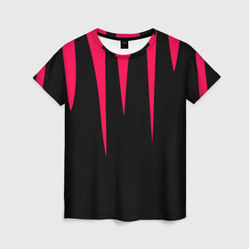 Женская футболка 3D с принтом Полуночный огонь в Курске, 100% полиэфир ( синтетическое хлопкоподобное полотно) | прямой крой, круглый вырез горловины, длина до линии бедер | вечер | ночь | огонек | пламя | пожар | сумерки | темнота | тьма