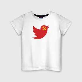 Детская футболка хлопок с принтом Team Trump в Курске, 100% хлопок | круглый вырез горловины, полуприлегающий силуэт, длина до линии бедер | donald j. trump | team trump | trump | twitter | сша | твиттер | трамп
