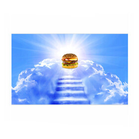 Бумага для упаковки 3D с принтом Райский бургер в Курске, пластик и полированная сталь | круглая форма, металлическое крепление в виде кольца | food | hamburger | hot dog | ангел | блики | булка | булочка | бургер | бутерброд | вкусняшки | гамбургер | еда | котлета | лестница | лучи | небесный | небо | обжора | облака | пейзаж | природа | рай | сендвич