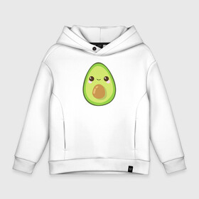 Детское худи Oversize хлопок с принтом Avocado в Курске, френч-терри — 70% хлопок, 30% полиэстер. Мягкий теплый начес внутри —100% хлопок | боковые карманы, эластичные манжеты и нижняя кромка, капюшон на магнитной кнопке | 1 годик | love | дети | детские | любовь | малыш | малыши | ребенок