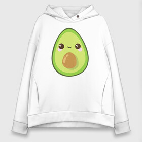 Женское худи Oversize хлопок с принтом Avocado в Курске, френч-терри — 70% хлопок, 30% полиэстер. Мягкий теплый начес внутри —100% хлопок | боковые карманы, эластичные манжеты и нижняя кромка, капюшон на магнитной кнопке | 1 годик | love | дети | детские | любовь | малыш | малыши | ребенок