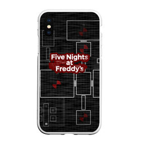 Чехол для iPhone XS Max матовый с принтом Five Nights At Freddy в Курске, Силикон | Область печати: задняя сторона чехла, без боковых панелей | 5 ночей с фредди | five nights at freddys | fnaf | игра | игрок | книга | логотип | пиццерия | подарок | страшилка | схема | фнаф | фредди