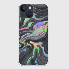 Чехол для iPhone 13 mini с принтом color pattern в Курске,  |  | Тематика изображения на принте: chromatic | colors | divorces | multicolored | paint | pattern | потеки краски | разводы | цветной паттерн