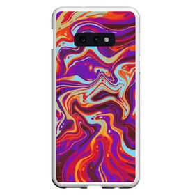 Чехол для Samsung S10E с принтом colorful waves в Курске, Силикон | Область печати: задняя сторона чехла, без боковых панелей | abstract | colors | paint | pattern | violet | waves | абстракция | волны | краска | цветной