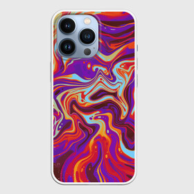 Чехол для iPhone 13 Pro с принтом colorful waves в Курске,  |  | abstract | colors | paint | pattern | violet | waves | абстракция | волны | краска | цветной