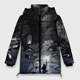 Женская зимняя куртка 3D с принтом Lovecraft Лавкрафт в Курске, верх — 100% полиэстер; подкладка — 100% полиэстер; утеплитель — 100% полиэстер | длина ниже бедра, силуэт Оверсайз. Есть воротник-стойка, отстегивающийся капюшон и ветрозащитная планка. 

Боковые карманы с листочкой на кнопках и внутренний карман на молнии | lovecraft | говард филлипс лавкрафт | ктулху | лавкрафт | филлипс лавкрафт