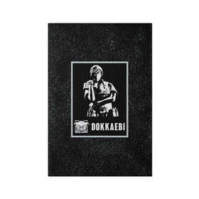 Обложка для паспорта матовая кожа с принтом Dokkaebi в Курске, натуральная матовая кожа | размер 19,3 х 13,7 см; прозрачные пластиковые крепления | dokkaebi | r6s | rainbow six siege | доккаэби | оперативник | персонаж | токкэби