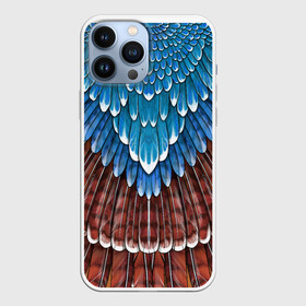 Чехол для iPhone 13 Pro Max с принтом оперение: сойка (2) в Курске,  |  | feathers | plumage | друид | индеец | коричневый | оперение | орёл | пернатый | перо | перья | природа | птица | синий | сойка | сон