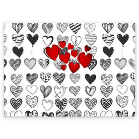 Поздравительная открытка с принтом Сердца в Курске, 100% бумага | плотность бумаги 280 г/м2, матовая, на обратной стороне линовка и место для марки
 | 14 февраля | hearts background | валентинов день | влюбленным | девушке | день святого валентина | жене | кардиологу | любимой | любимому | люблю | любовь | мужу | парню | сердца графика | сердца фон