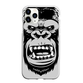 Чехол для iPhone 11 Pro Max матовый с принтом animal crunch в Курске, Силикон |  | Тематика изображения на принте: angry | animal | power | горилла | животное | злой | спорт