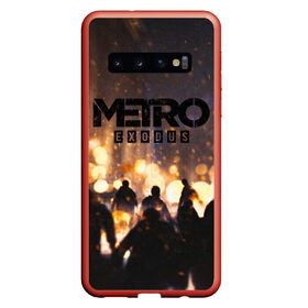 Чехол для Samsung Galaxy S10 с принтом Metro Exodus в Курске, Силикон | Область печати: задняя сторона чехла, без боковых панелей | Тематика изображения на принте: 2033 | exodus | metro | metro 2033 | metro exodus | stalker | апокалипсис | диггер | дигеры | метро | разрушка | эпидемия