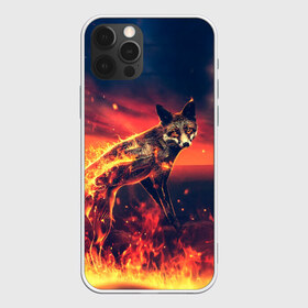 Чехол для iPhone 12 Pro Max с принтом Огненная лиса в Курске, Силикон |  | Тематика изображения на принте: fox | foxy | животное | звери | лиса | лисенок | лисичка | милая | рыжая | фокс