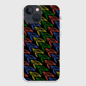 Чехол для iPhone 13 mini с принтом Черепашки в Курске,  |  | животное | минимализм | морской обитатель | питомец | черепаха