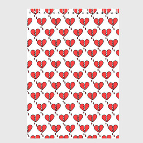 Скетчбук с принтом Разбитое Сердце в Курске, 100% бумага
 | 48 листов, плотность листов — 100 г/м2, плотность картонной обложки — 250 г/м2. Листы скреплены сверху удобной пружинной спиралью | 14 февраля | love | valentines day | амур | валентинка | вторая половинка | день всех влюбленных | купидон | любовь | отношения | подарок любви | поцелуй | праздник любви | романтика | свидание | сердечки