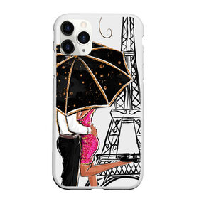 Чехол для iPhone 11 Pro Max матовый с принтом Хочу в Париж в Курске, Силикон |  | tegunvteg | башня | любовь | путешествия