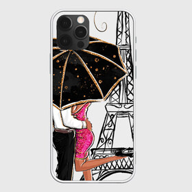Чехол для iPhone 12 Pro Max с принтом Хочу в Париж в Курске, Силикон |  | Тематика изображения на принте: tegunvteg | башня | любовь | путешествия