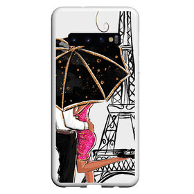 Чехол для Samsung Galaxy S10 с принтом Хочу в Париж в Курске, Силикон | Область печати: задняя сторона чехла, без боковых панелей | Тематика изображения на принте: tegunvteg | башня | любовь | путешествия