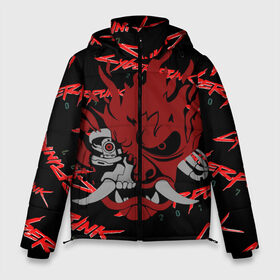 Мужская зимняя куртка 3D с принтом Cyberpunk2077 red samurai в Курске, верх — 100% полиэстер; подкладка — 100% полиэстер; утеплитель — 100% полиэстер | длина ниже бедра, свободный силуэт Оверсайз. Есть воротник-стойка, отстегивающийся капюшон и ветрозащитная планка. 

Боковые карманы с листочкой на кнопках и внутренний карман на молнии. | 2077 | cyber punk 2077 | cyberpunk | cyberpunk2077art | red | samurai | киберпанк | красный 2077