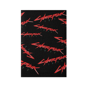 Обложка для паспорта матовая кожа с принтом Cyberpunk 2077 red в Курске, натуральная матовая кожа | размер 19,3 х 13,7 см; прозрачные пластиковые крепления | 2077 | cyber punk 2077 | cyberpunk | cyberpunk2077art | red | samurai | киберпанк | красный 2077