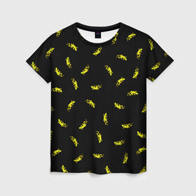 Женская футболка 3D с принтом Ящерки в Курске, 100% полиэфир ( синтетическое хлопкоподобное полотно) | прямой крой, круглый вырез горловины, длина до линии бедер | животное | минимализм | мультик | ящерица