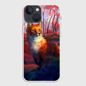 Чехол для iPhone 13 mini с принтом Рыжая лиса в Курске,  |  | fox | foxy | животное | звери | лиса | лисенок | лисичка | милая | рыжая | фокс