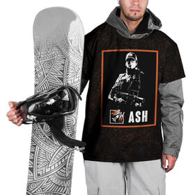 Накидка на куртку 3D с принтом Ash в Курске, 100% полиэстер |  | ash | r6s | rainbow six siege | оперативник | персонаж | эш