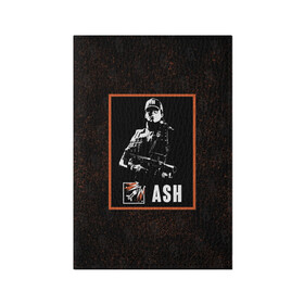 Обложка для паспорта матовая кожа с принтом Ash в Курске, натуральная матовая кожа | размер 19,3 х 13,7 см; прозрачные пластиковые крепления | ash | r6s | rainbow six siege | оперативник | персонаж | эш