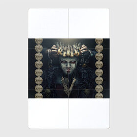 Магнитный плакат 2Х3 с принтом Викинги - Ивар в Курске, Полимерный материал с магнитным слоем | 6 деталей размером 9*9 см | Тематика изображения на принте: 5 сезон | vikings | бескостный | викинг | викинги | ивар | корона | коронация | узор