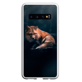 Чехол для Samsung Galaxy S10 с принтом Мудрый лис в Курске, Силикон | Область печати: задняя сторона чехла, без боковых панелей | Тематика изображения на принте: fox | foxy | животное | звери | лиса | лисенок | лисичка | милая | рыжая | фокс