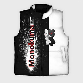 Мужской жилет утепленный 3D с принтом Monokuma в Курске,  |  | monokuma | игра | медведь | монокума | плюшевый | робот