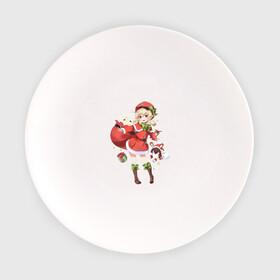 Тарелка с принтом Рождественская Кли в Курске, фарфор | диаметр - 210 мм
диаметр для нанесения принта - 120 мм | арт | игрушка эмбер | кли | рисунок | рождество | танцующая игрушка | эмбер