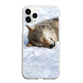 Чехол для iPhone 11 Pro матовый с принтом Спящий Волк в Курске, Силикон |  | animals | wolf | волк | волки | животные | звери | зверь | одиночество | одиночка | пёс | собака | спящий волк