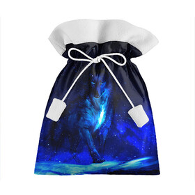 Подарочный 3D мешок с принтом Dark Wolf в Курске, 100% полиэстер | Размер: 29*39 см | Тематика изображения на принте: animals | wolf | волк | волки | животные | звери | зверь | одиночество | одиночка | пёс | собака